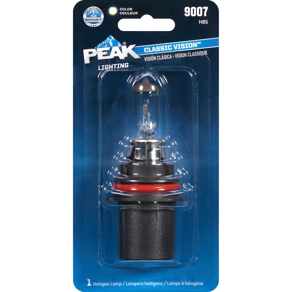 Peak Peak Classic Vision Halogen High/Low Beam Automotive Bulb 9007 HB5 9007-BPP - main